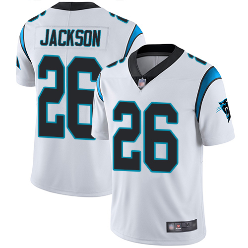 Carolina Panthers Limited White Men Donte Jackson Road Jersey NFL Football 26 Vapor Untouchable